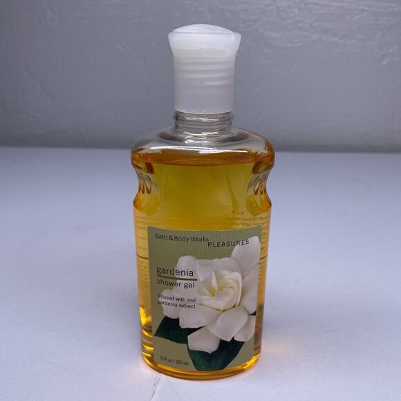 Bath & Body Works Pleasures Gardenia Shower Gel 10 oz Retired Discontinued - Picture 1 of 4